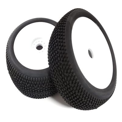 Integy 1/8 Buggy Wheel+Tire (2) Set 17mm Hex (O.D.=113mm)