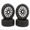Rubber Tires, Wheels & Inserts TK05 Style w/ 17mm Hex for 1/8 Buggy Size 4pcs. view 1