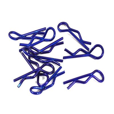 Integy Color Bent-Up Body Clips (10) for 1/10 RC Cars & Trucks (LxW=25x7mm)