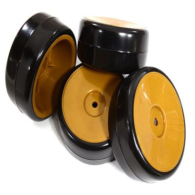 Integy Dish Complete Wheel & Tire Set (4) for Drift Racing (O.D.=62mm)
