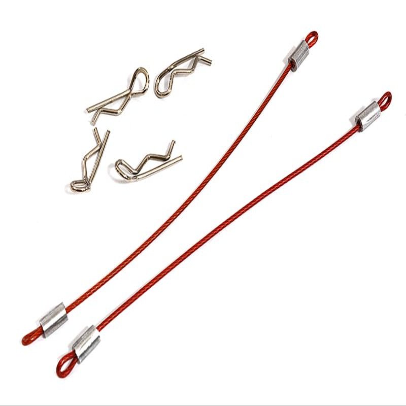 Integy Secured Body Clip (4) with 100mm Retainer Link for 1/16 & 1/10 RC