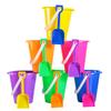 4E's Novelty 12 Sets 5.5" Sand Buckets and Shovels for Kids Bulk (12 Pack) Small Beach Bucket for Summer Outdoor Sand Toys, Party Favors, Basket Stuffers, End of Year Student Gifts from Teacher view 2