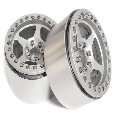 Integy 2.2 Size Billet Machined Alloy 5 Spoke Wheel(2) 115g Each for 1/10 Scale Crawler