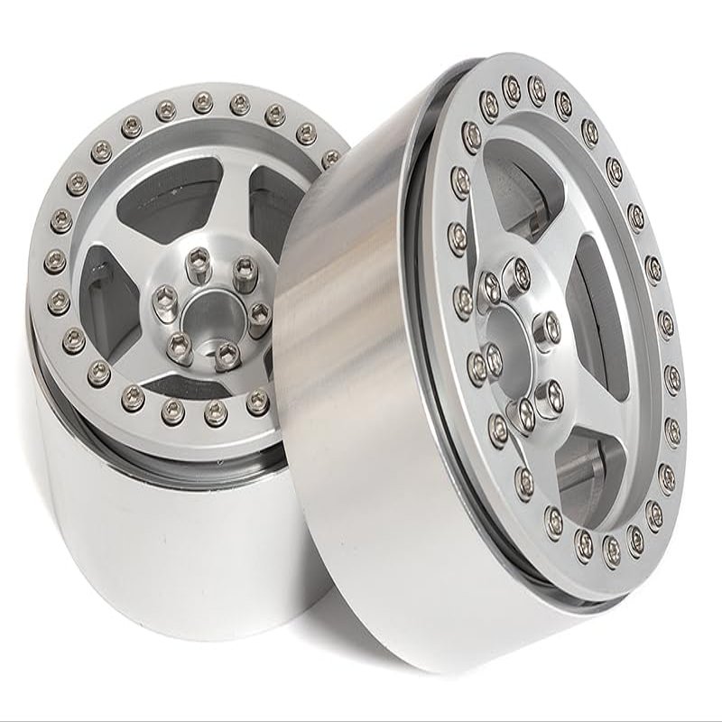 Integy 2.2 Size Billet Machined Alloy 5 Spoke Wheel(2) 115g Each for 1/10 Scale Crawler