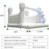Awesmflate White Bounce House Castle with Air Blower 13FT, PVC Inflatable Bouncy Castle White Jumper Bouncy Castle Wedding Decorations Jumping Bed for Party Birthday(13FT x 11.5FT x 10FT) view 4
