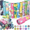 24 Pcs Classic Kaleidoscopes for Kids Educational Kaleidoscope Toys Party Favor Return Gifts Paper Tumble Tube Prism Lens Old Fashioned Vintage Valentines Gift for Kids Stock Stuffer(Cute Style) view 1