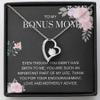 Mom Necklace, Stepmom Necklace, Bonus Mom Necklace  My Life  For Step Mom, Gift For Bonus Mom, Bonus Mom, Necklace Gift Box, Small Jewelry Gift Box, Card Box, Birthday Gift Necklace, Mothers Day Gif view 1