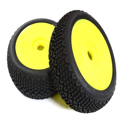 Integy 1/8 Buggy Wheel+Tire (2) Set 17mm Hex (O.D.=116mm)