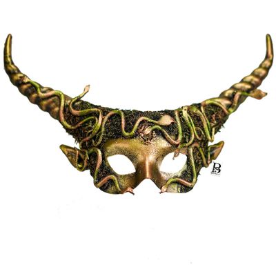 Medusa Fairy Ram Horns Masquerade Mask Snake Costume Devil Evil Party Mask Halloween Cosplay Goblin Voodoo