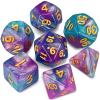 CiaraQ DND Polyhedral Dice Set with a Black Dice Bag for D&D RPG MTG Role Playing Table Games view 1