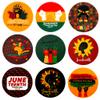 20 Sheets Juneteenth Stickers Decals Party Favors | Happy Juneteenth Party Supplies | Freedom Day Party Circle Sticker Labels | African Afro American Festival | Black American Independence Day June 19th 1865, 180 Counts view 1