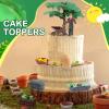 54 Pcs Play Farm Feed Food Accessories Toy Set Mini Educational Playset Feed Set, Includes Plastic Hay Bale Straw Heap Vegetable Planting Scene Tools Educational Gift Cake Toppers for Kids Toddlers view 2