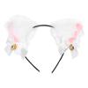Cat Ears Headwear, Rabbit Ears Headband Comfortable Wear for Girls for Daily Wear for Halloween for Women(white) view 1