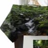 ZOE GARDEN Rectangle Tablecloth Waterproof & Stainproof Tablecloths, Wild Forest Scenery Washable Polyester Table Cloth Wrinkle-Free Fabric Table Cover for Dining/Party/Wedding Green Plant view 3