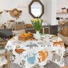 ZOE GARDEN Square Tablecloth Waterproof & Stainproof Tablecloths, Cartoon Style Alphabet Dragon Bear Elephant Washable Polyester Table Cloth Wrinkle-Free Fabric Table Cover for Dining/Party/Wedding view 4