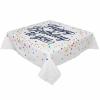 ZOE GARDEN Square Tablecloth Waterproof & Stainproof Tablecloths, Happy Birthday to You Washable Polyester Table Cloth Wrinkle-Free Fabric Table Cover for Dining/Party/Wedding Colorful Star Cube view 2