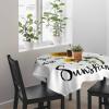 ZOE GARDEN Square Tablecloth Waterproof & Stainproof Tablecloths, Yellow Sunflower Washable Polyester Table Cloth Wrinkle-Free Fabric Table Cover for Dining/Party/Wedding You Bee are My Sunshine view 3