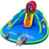 BOUNTECH Inflatable Water Slide, 18x17FT Mega Kids Waterslide Park for Outdoor with 2 Long Slides, Splash Pool, Handrail Upgrade, Blow up Water Slides Inflatables for Big Kids Backyard Party Gifts view 1