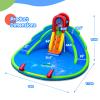 BOUNTECH Inflatable Water Slide, 18x17FT Mega Kids Waterslide Park for Outdoor with 2 Long Slides, Splash Pool, Handrail Upgrade, Blow up Water Slides Inflatables for Big Kids Backyard Party Gifts view 2