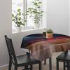 ZOE GARDEN Square Tablecloth Waterproof & Stainproof Tablecloths, Basketball Sport Indoor Stadium Washable Polyester Table Cloth Wrinkle-Free Fabric Table Cover for Dining/Party/Wedding view 3