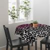 ZOE GARDEN Square Tablecloth Waterproof & Stainproof Tablecloths, Abstract Leopard Printm Washable Polyester Table Cloth Wrinkle-Free Fabric Table Cover for Dining/Party/Wedding Ombre Pink and Grey view 3