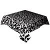ZOE GARDEN Square Tablecloth Waterproof & Stainproof Tablecloths, Abstract Leopard Printm Washable Polyester Table Cloth Wrinkle-Free Fabric Table Cover for Dining/Party/Wedding Ombre Grey view 1