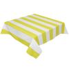 ZOE GARDEN Square Tablecloth Waterproof & Stainproof Tablecloths, Yellow Abstract Stripe Washable Polyester Table Cloth Wrinkle-Free Fabric Table Cover for Dining/Party/Wedding Geometric view 1