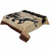 ZOE GARDEN Square Tablecloth Waterproof & Stainproof Tablecloths, Tree Animall Bear Washable Polyester Table Cloth Wrinkle-Free Fabric Table Cover for Dining/Party/Wedding Retro Brown Sihouette view 2