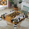 ZOE GARDEN Square Tablecloth Waterproof & Stainproof Tablecloths, Animal Tiger Eyes Washable Polyester Table Cloth Wrinkle-Free Fabric Table Cover for Dining/Party/Wedding Abstract Illustration view 1