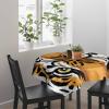 ZOE GARDEN Square Tablecloth Waterproof & Stainproof Tablecloths, Animal Tiger Eyes Washable Polyester Table Cloth Wrinkle-Free Fabric Table Cover for Dining/Party/Wedding Abstract Illustration view 3