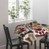 ZOE GARDEN Square Tablecloth Waterproof & Stainproof Tablecloths, Cartoon Animal Pet Paw Bone Retro Backdrop Washable Polyester Table Cloth Wrinkle-Free Fabric Table Cover for Dining/Party/Wedding view 3