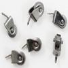 Dollhouse Miniature Pewter Black Casters, 12 Pack view 1