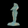 Egyptian Statue of King Tutankhamen Fighter In Form of Mummy- Green/ Gold view 2