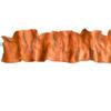 Zen Creative Designs Shiny Satin Sleeve Topper Window Valance Top Bottom Ruffle Home Dcor Bedroom Nursery Kitchen Window (120" Wide x 9" Tall, Orange) view 1