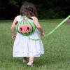 AI ACCESSORY INNOVATIONS Cocomelon Plush Watermelon Toddler Backpack with Detachable Safety Leash, Anti Lost Safety Harness 10 Bag for kids view 4