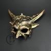Medusa Devil Villain Ram Horns Masquerade Mask Snake Costume Evil Party Mask Halloween Cosplay Goblin Voodoo view 2