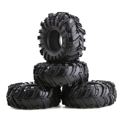 XHSESA 4pcs 2.2" Rubber Tire 2.2 Wheel Tires for 1:10 RC Rock Crawler Traxxas trx4 TRX6,for Axial scx10 90046