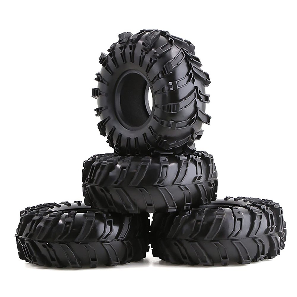 XHSESA 4pcs 2.2" Rubber Tire 2.2 Wheel Tires for 1:10 RC Rock Crawler Traxxas trx4 TRX6,for Axial scx10 90046