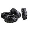 XHSESA 4pcs 2.2" Rubber Tire 2.2 Wheel Tires for 1:10 RC Rock Crawler Traxxas trx4 TRX6,for Axial scx10 90046 view 2