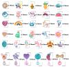 DEVIENG Clip On Earrings Hypoallergenic Clips Earrings Sets Suitable for Ages 4-12 Little Girls, Cute Small Clips On Earrings Jewelry Gifts Set (Clip On Earrings-32 Pairs) view 3
