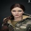 1/6 Scale Female Head Sculpt,Girl Soldier Braid Hair Head Carved for 12'' Phicen TBLeague VC Action Figure view 3