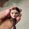 1/6 Scale Female Head Sculpt,Girl Soldier Braid Hair Head Carved for 12'' Phicen TBLeague VC Action Figure view 4