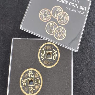 SUMAG Super Chinese Coin Set (Qianlong, Morgan Size) Magic Tricks Coin Appear Vanish Magic Close up Illusions Gimmick Props Mentalism