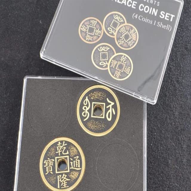SUMAG Super Chinese Coin Set (Qianlong, Morgan Size) Magic Tricks Coin Appear Vanish Magic Close up Illusions Gimmick Props Mentalism