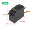 DWEII Servo Motor MG995 Control Angle180 Metal Gear Servo 20KG Digital High Speed Torque Servo Motor for Smart Car Robot Boat RC Helicopter Pack of 5 view 3