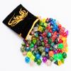 25 Sets DND Dice Polyhedral Dice Dungeons and Dragons Rolling Dice for RPG MTG Table Games Dice Bulk with Free Drawstring Bags and PU Leather D&D Dice Tray (Colored) view 4