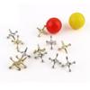 ATOSHP Jacks Game and Pick Up Sticks, 12 Metal Jax and 60Pcs Wooden Sticks with Storage Box view 3