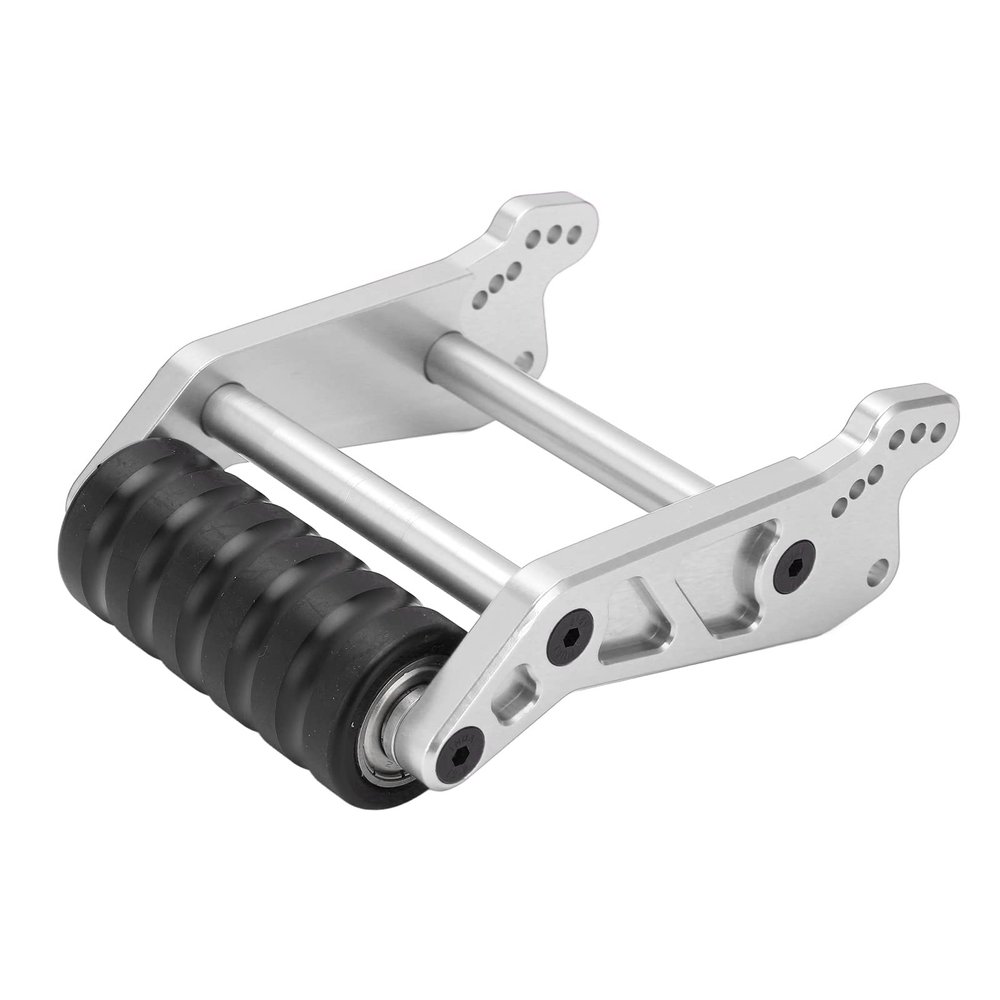 Aluminum RC Rear Up Wheel for LMT Solid AXLE 4WD LOS04022 1/8 RC Car(Silver) LMT Wheelie Bar LMT