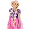 PATURPINT Super Long Princess Rapunzel Wig with Flowers-29 Inch Girls Blonde Braid Synthetic Wigs for Costume Cosplay Fairytale Ball Halloween Christmas Birthday Party view 1