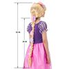 PATURPINT Super Long Princess Rapunzel Wig with Flowers-29 Inch Girls Blonde Braid Synthetic Wigs for Costume Cosplay Fairytale Ball Halloween Christmas Birthday Party view 2